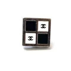 Chanel シャネル スクエア イヤリング ココ 01P 片耳