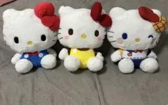 新品タグ付 bigハローキティぬいぐるみ 50th記念＆GJシリーズ 3体まとめ 新品タグ付 bigハローキティぬいぐるみ 50th記念＆GJシリーズ 3体