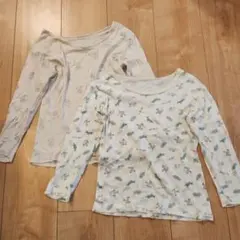 長袖肌着2枚セット 120cm
