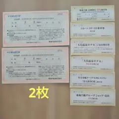 東海汽船 株主乗船割引券 2枚セット サービス券各一枚付き - メルカリ