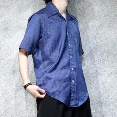 古着 70's van heusen ドット柄 半袖シャツ 柄シャツ 総柄シャツ