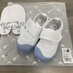 訳あり！アンジュスマイル　上履き　ブルー　14cm　保育園　幼稚園　上靴