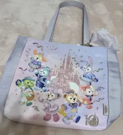 上海ディズニー ダッフィーフレンズ7人トートバッグ 43×34×8 - メルカリ