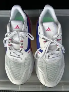 アディダス　スニーカー ホワイト/ブルー/ピンク