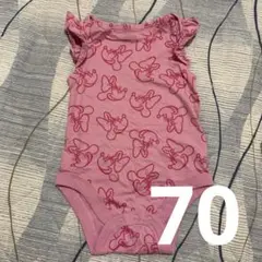 ミニーマウス　GAP ロンパース　半袖　フリル　ピンク　美品