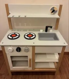 木製キッチン　おもちゃキッチン ごっこあそび　おままごと　キッチンセット