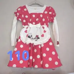 ★新品★ディズニーミニー 110 ハロウィン水玉ワンピース