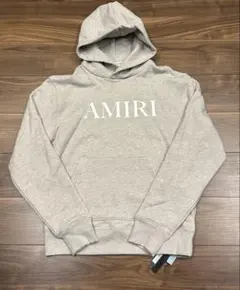 【新品未使用】AMIRI ロゴ プルオーバー パーカー グレーSのサムネイル