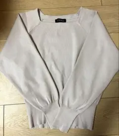 グリーンレーベルリラクシング　スクエアネックニット