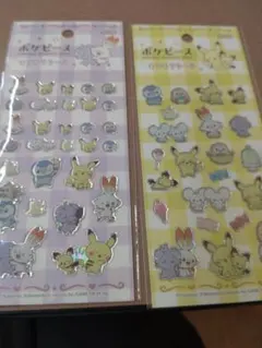 ポケモン ホログラムシールセット 2枚　キラキラポケピース未開封