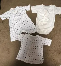 赤ちゃんの城　短肌着 コンビ肌着 セット ロンパースおまけ付き