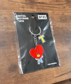 BTS BT21 イニシャル キーリング TATA キーホルダー