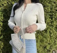 POLO RALPH LAUREN ケーブルニットカーディガン Mサイズ