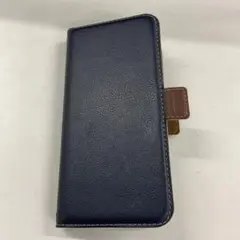 ネイビー 手帳型ケース　iPhone11ケース