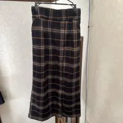チェック柄タイトスカート Lサイズ