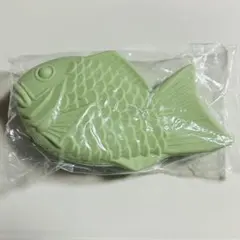 たい焼き シリコンポーチ 抹茶 ファスナー付き 抹茶たい焼き
