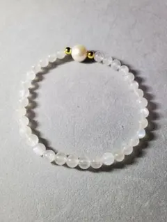 ムーンストーン パール ブレスレット