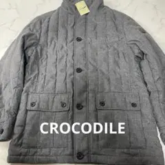 【未使用・タグ付き】CROCODILE グレー キルティングジャケット Lサイズ