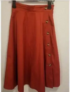 y*w様 テチチ フレアスカート M オレンジ