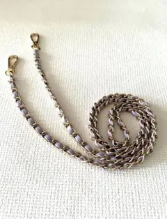 【ショルダーストラップ】スマホストラップ ネックストラップ チェーン 紫