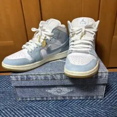 NIKE Air Jordan 1 アイボリー/ブルー ハイカット 28,5cm - メルカリ