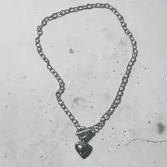 ハート型ペンダント付きチェーンネックレス