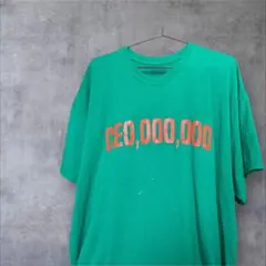 【GILDAN】 CEO,000,000 Tシャツ 緑　2XL 古着　海外