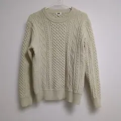 UNIQLO ケーブルニットセーター Mサイズ アイボリー