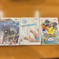 Wii ソフト 3本セット ポケパーク ゴーバケーション Wiiスポーツ
