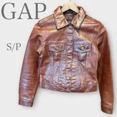 オールドギャップ　レザージャケット　本革　牛革　ブラウン　S ヴィンテージのサムネイル