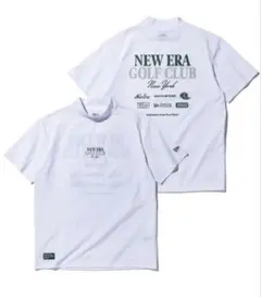 NEW ERA GOLF CLUB モックネック シャツ ホワイト 半袖 美品