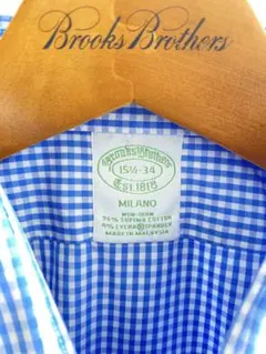 美品 ブルックスブラザーズ シャツ MILANO スピーマコットン M