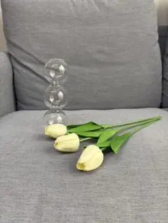 フラワーベース 造花付き