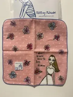 Jeffrey Fulvimari ガーゼハンカチ ピンクのサムネイル