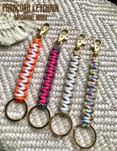 パラコードキーチェーンアウトドア リュック ファッションアイテム