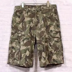 XL FUBU 迷彩 カモ柄 ハーフ カーゴパンツ フブ ショートパンツのサムネイル