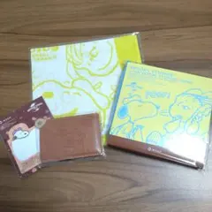 スヌーピーグッズセット( ハンカチ・ミラー・ふせん)