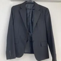 黒 ビジネスジャケット シングルブレスト