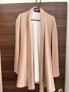 サリア　ロングカーディガン　ベージュ　M ベルト付き