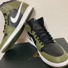 新品 NIKE ナイキ エア ジョーダン 1 ミッド DQ8426-092 黒緑