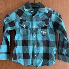 RAD CUSTOM チェック柄長袖シャツ　120