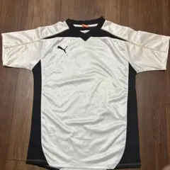 プ*ィ様 PUMA サッカーシャツ ホワイト ブラック 150