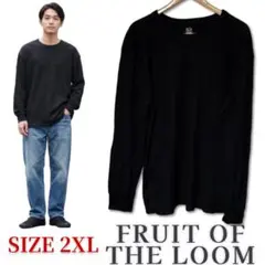 【US古着】FRUIT OF THE LOOM　サーマル長袖Ｔシャツ　2XL