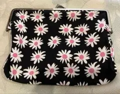marimekko 花柄ポーチ　黒