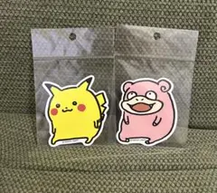 ナガノ作画★ 24じかんポケモンCHU ピカチュウ ヤドン ステッカーセット