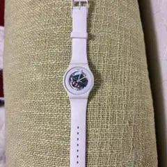 swatch スケルトン　ホワイト　時計