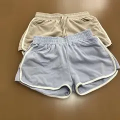 ショートパンツ　160 水色　グリーン