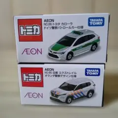 イオンオリジナルトミカ　警察パトロールカー２台セットのサムネイル