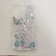 カラフルキャラクター透明iPhoneケース
