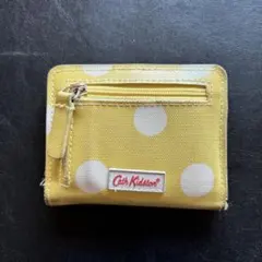 Cath Kidston イエローポルカドットパスケース